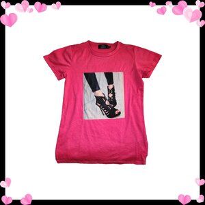 5/$10 - High Heel Pink Girls Tee